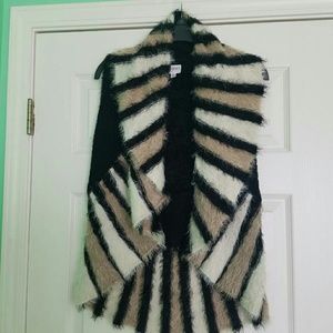 Furry fuzzy vest